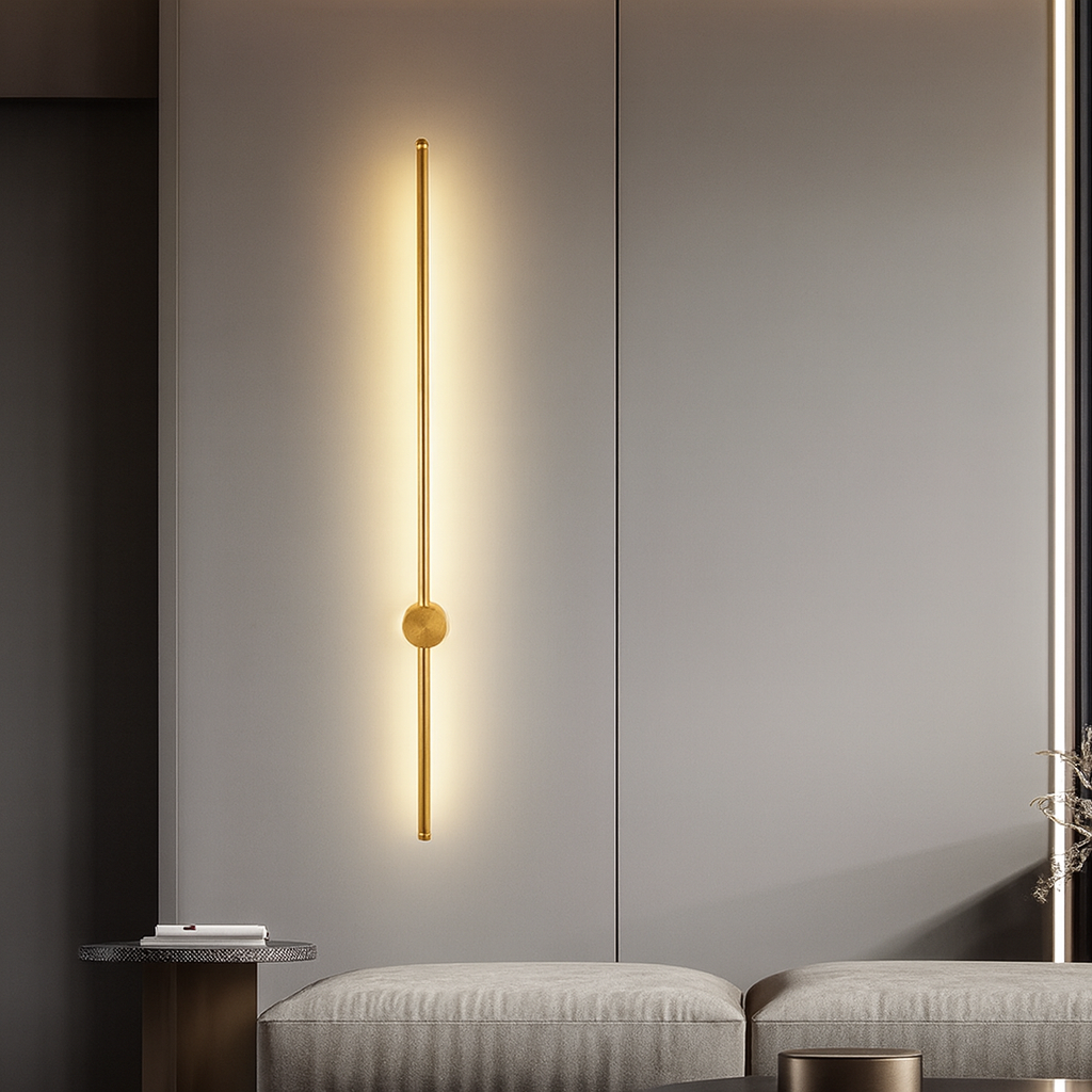 Applique Murale Linéaire Pour Une Ambiance Chaleureuse et Moderne