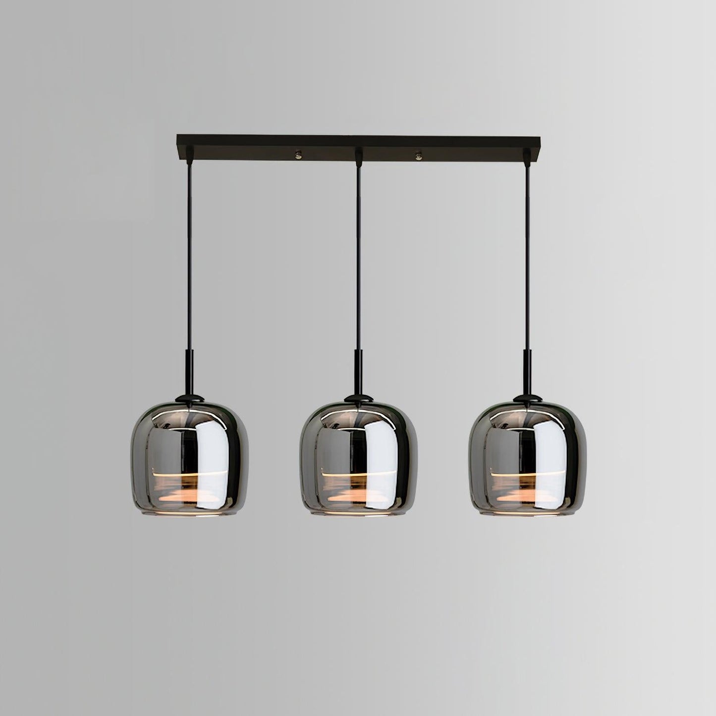 June Suspension Luminaire Design Verre Gris Fumé - Neutralighting