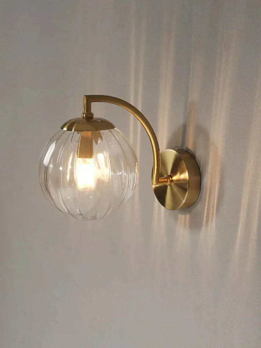 Applique Murale LED En Verre Élégante Pour Ambiance Chic