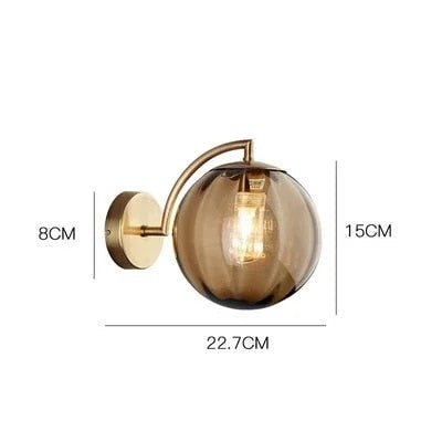 Applique Murale LED En Verre Élégante Pour Ambiance Chic