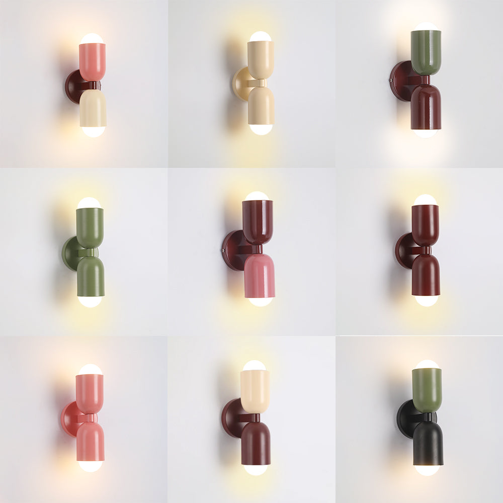 Kira Applique Murale Cylindre Scandinave Métal Coloré Salon - Neutralighting