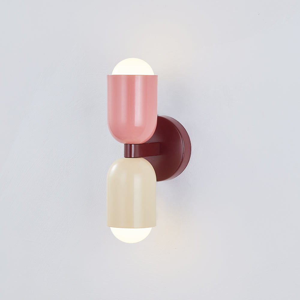Kira Applique Murale Cylindre Scandinave Métal Coloré Salon - Neutralighting