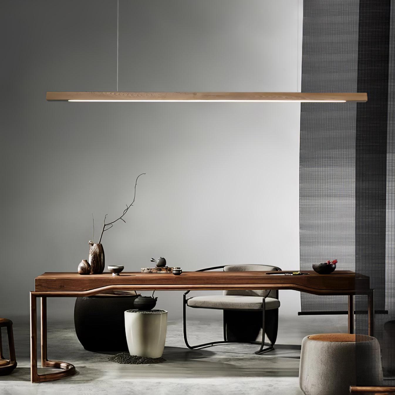 Xylo Suspension Linéaire Design en Bois - Neutralighting