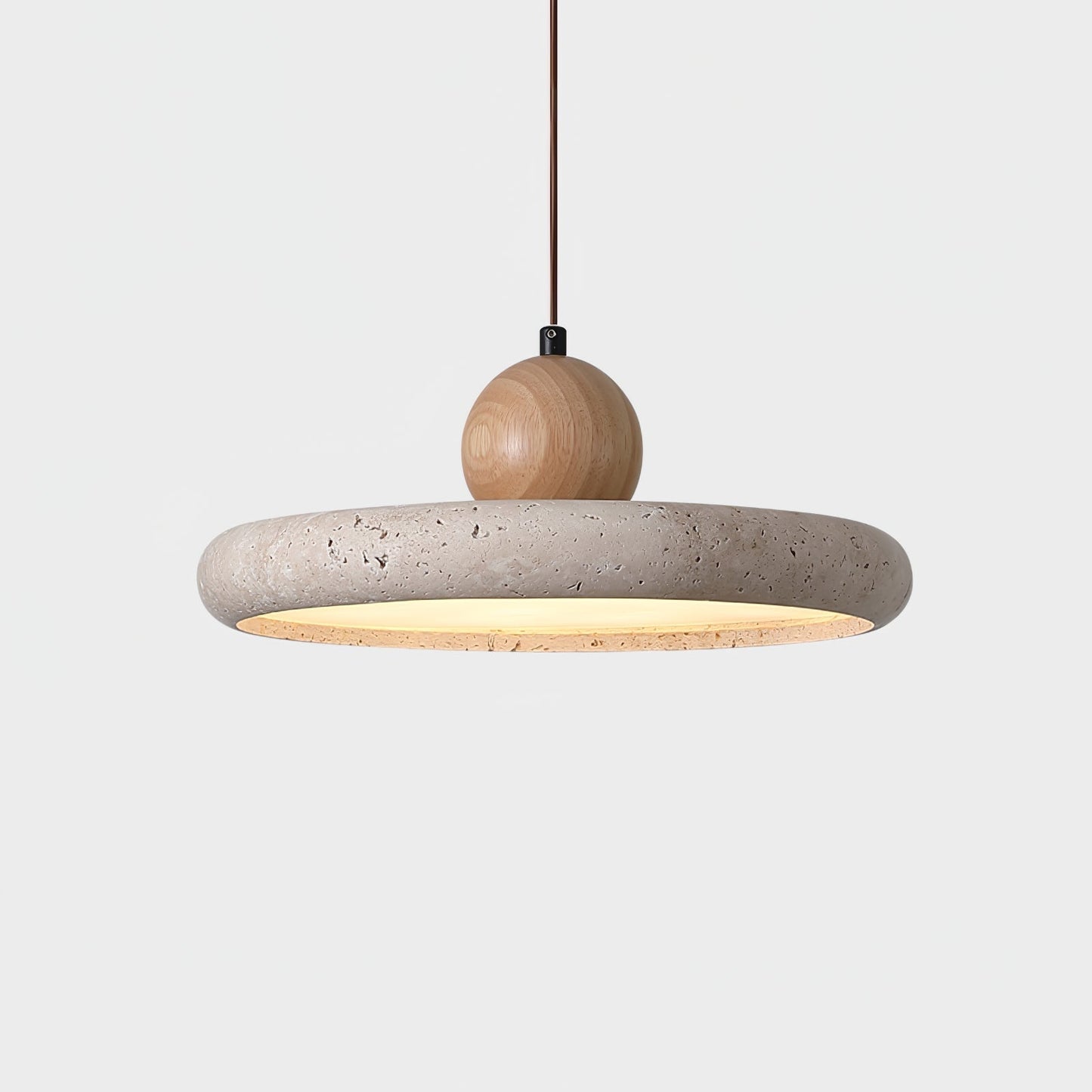 Opalyn Suspension Travertin Bois - Neutralighting