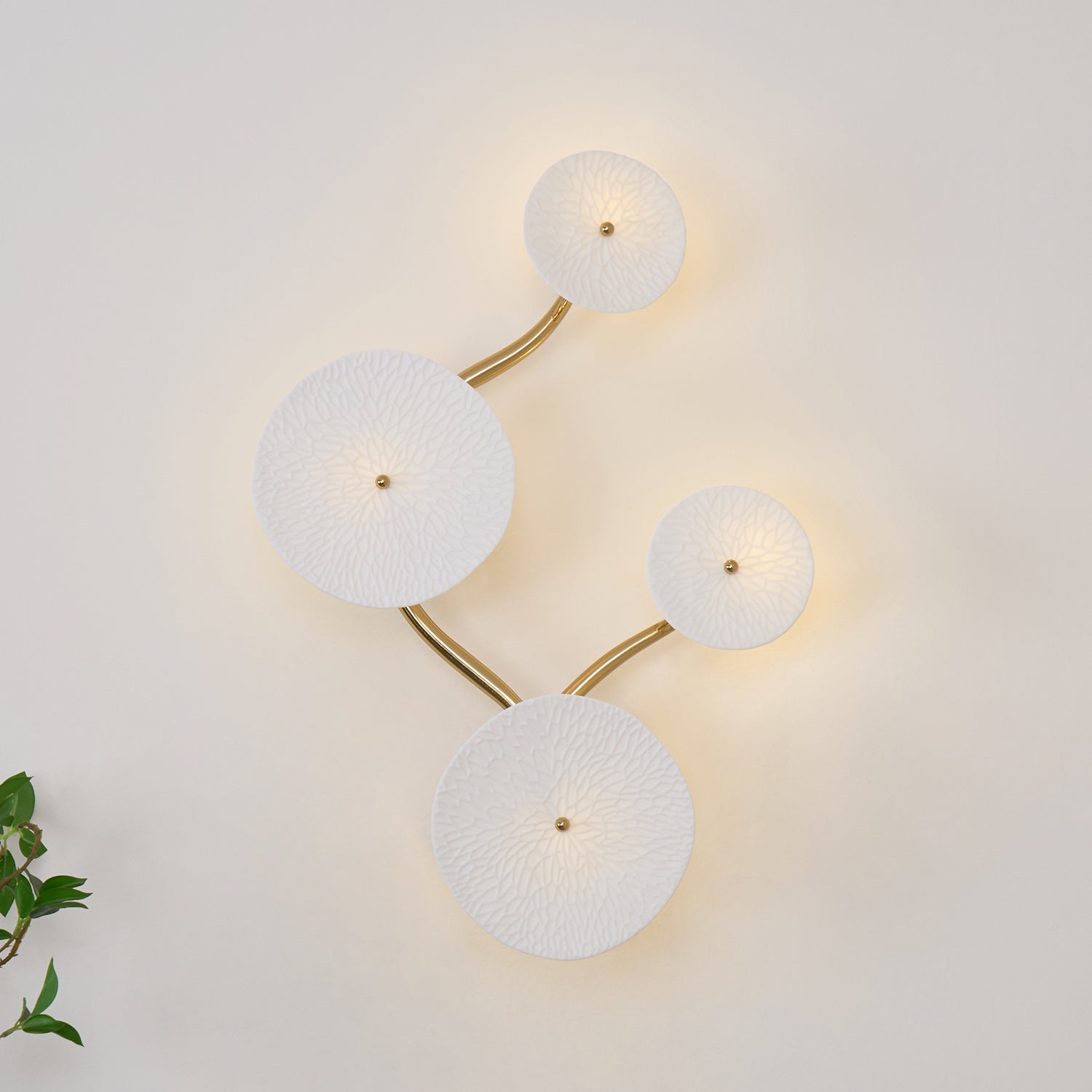 Kaivo Applique Murale Pétale de Lotus - Neutralighting