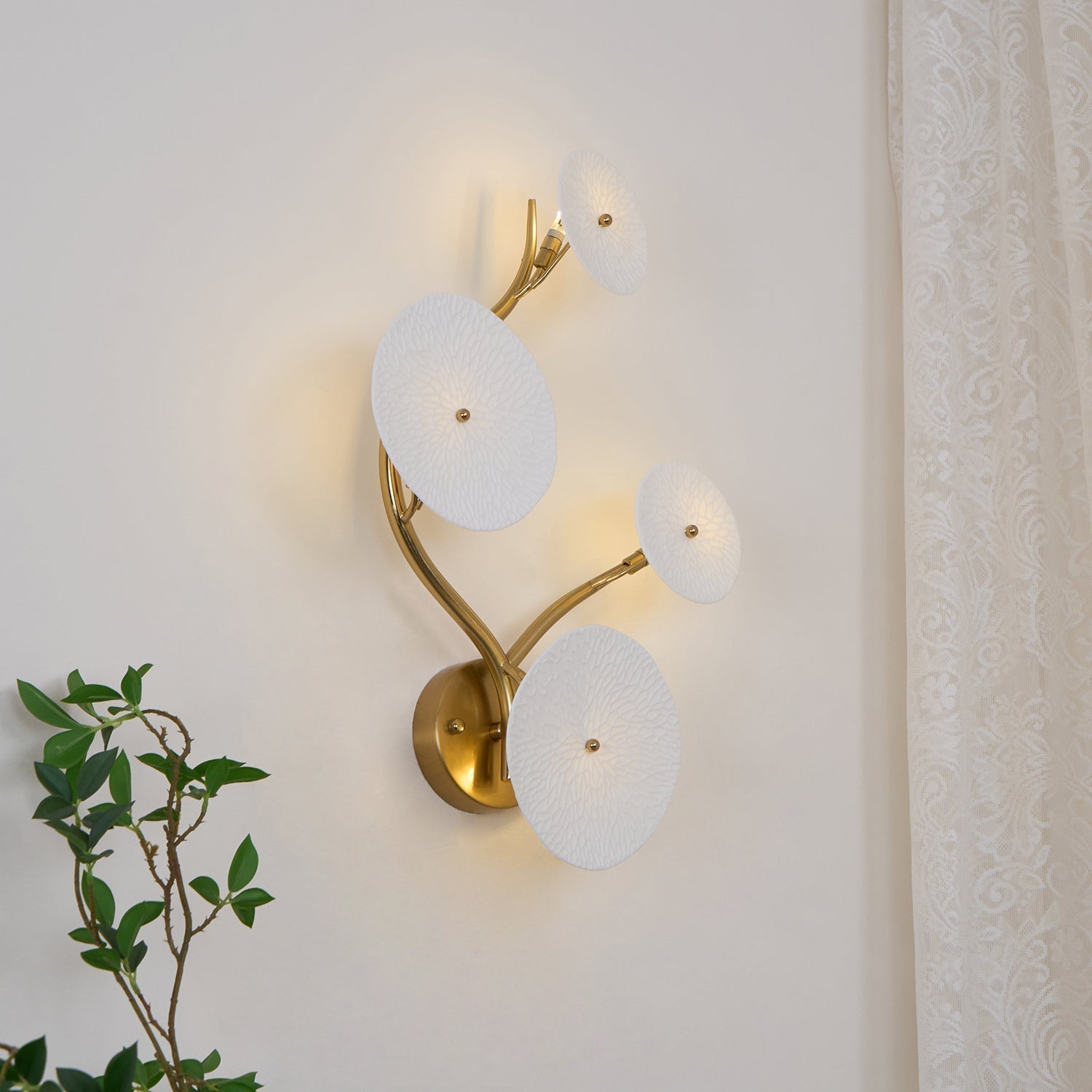 Kaivo Applique Murale Pétale de Lotus - Neutralighting