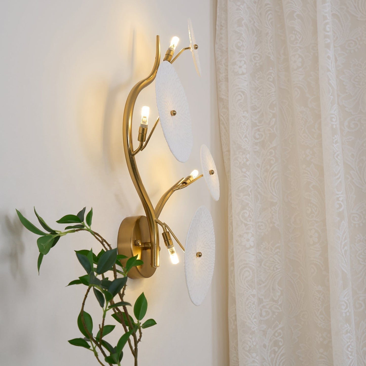 Kaivo Applique Murale Pétale de Lotus - Neutralighting