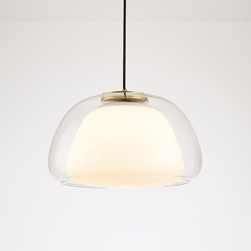 Lampe Suspendue Moderne En Verre Au Lait Pour Une Ambiance Élégante