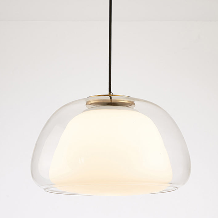 Lampe Suspendue Moderne En Verre Au Lait Pour Une Ambiance Élégante