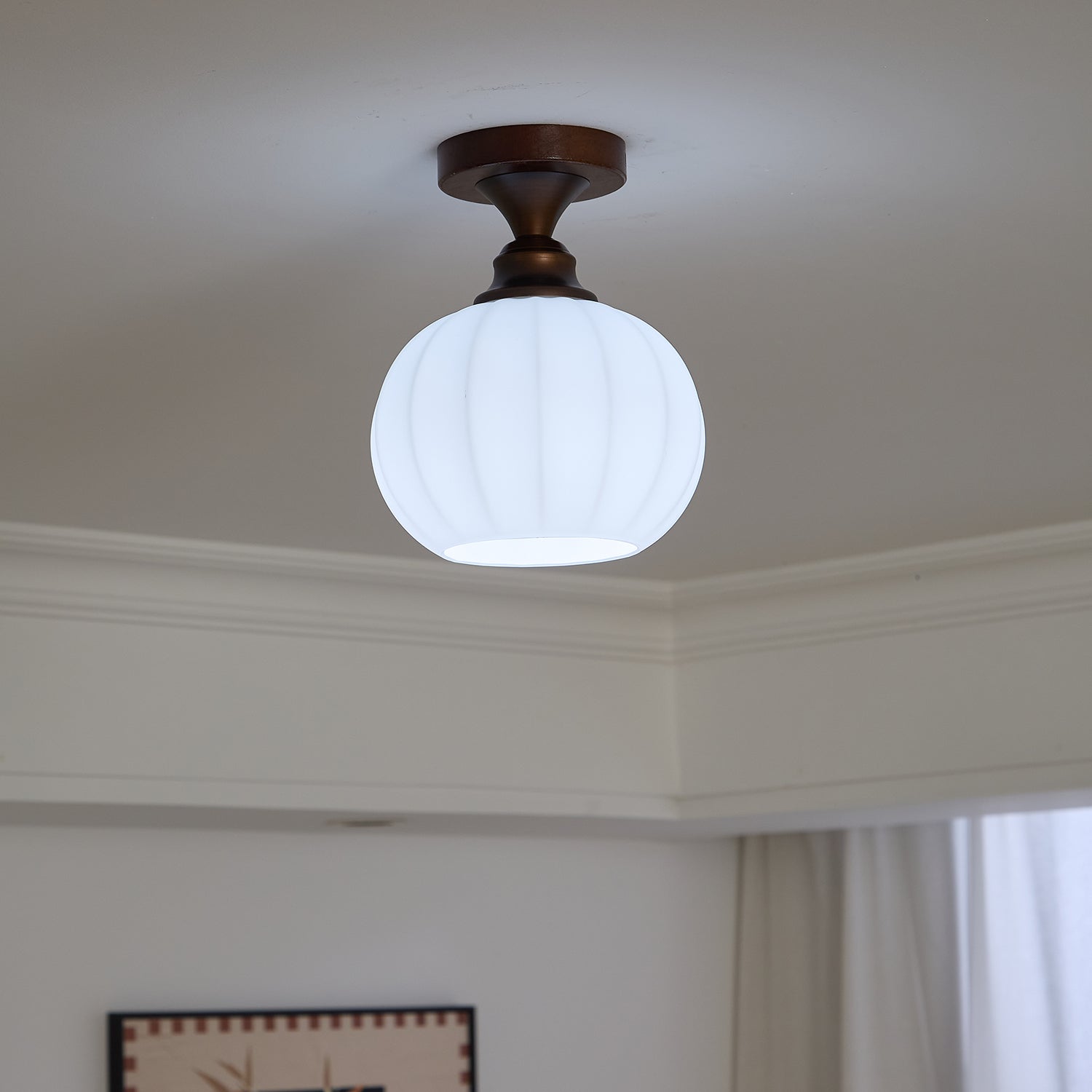Alveneth Plafonnier en Verre Art Nordique Premium - Neutralighting