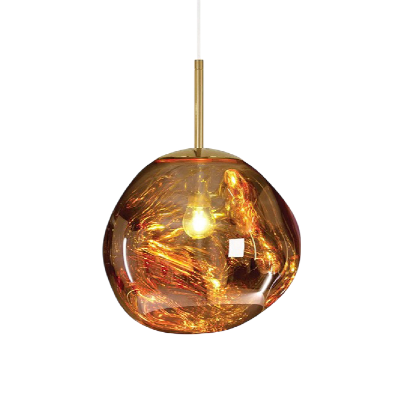 Suspension Moderne en Verre à Lumière LED Douce pour Salon