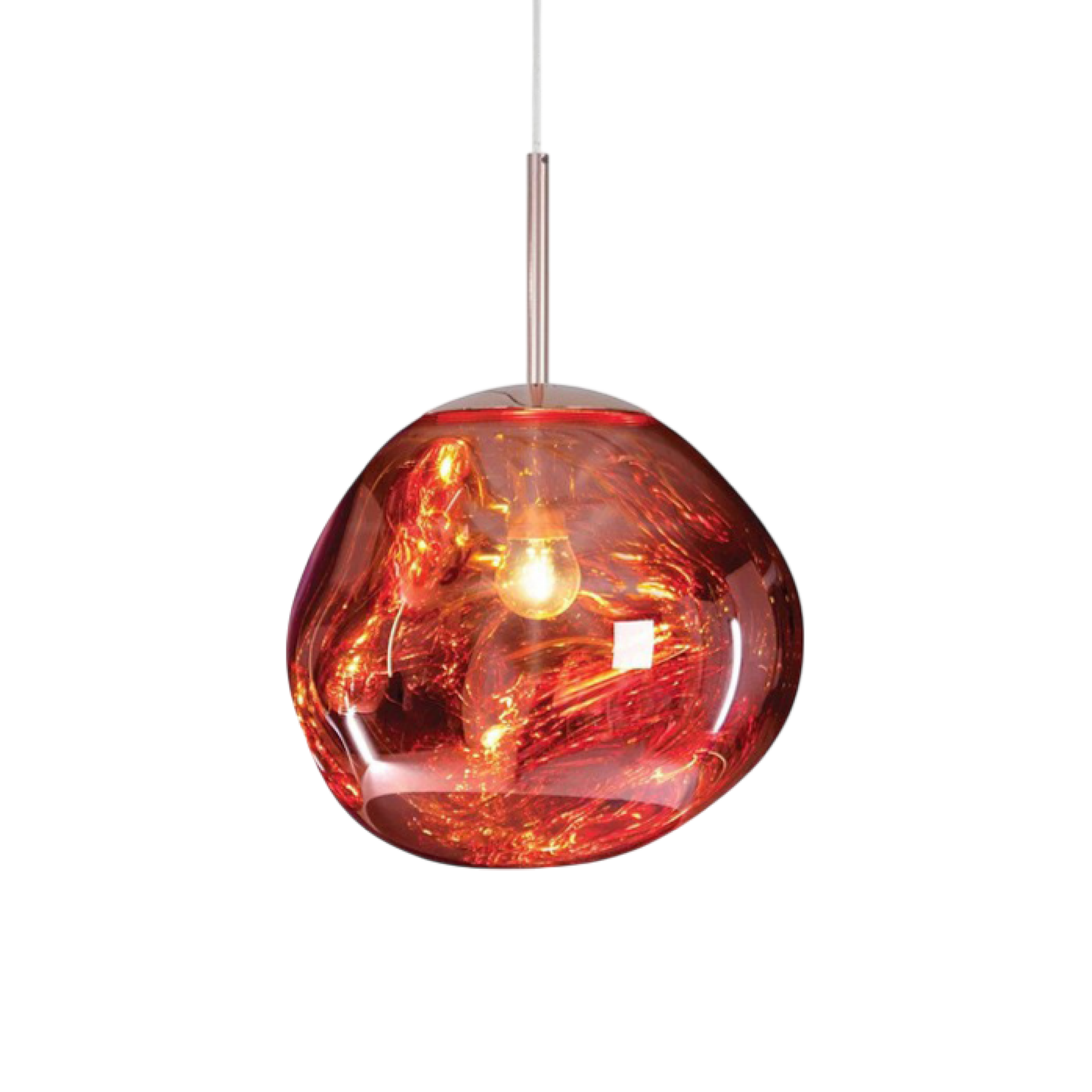 Suspension Moderne en Verre à Lumière LED Douce pour Salon
