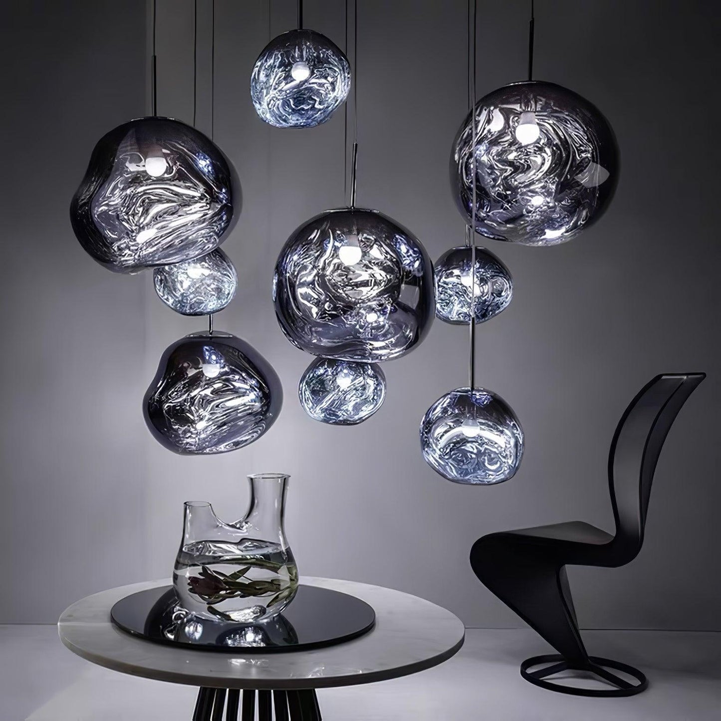 Lustra Suspension Luminaire Moderne Verre Lava - Neutralighting
