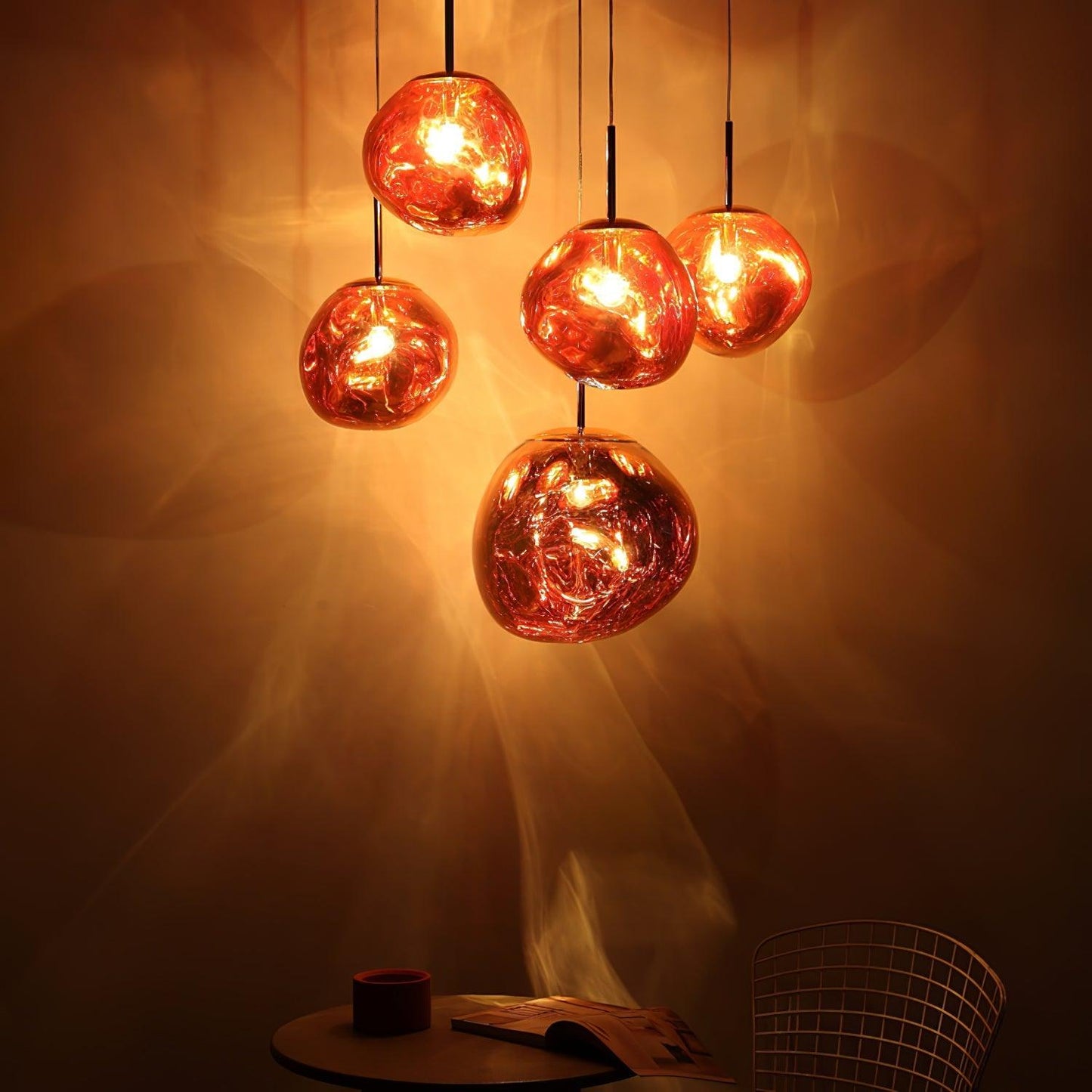 Lustra Suspension Luminaire Moderne Verre Lava - Neutralighting