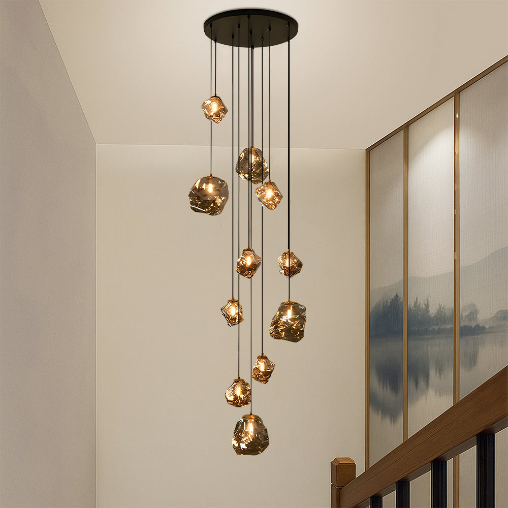 Lustre d'Escalier Nordique Élégant Pour Grands Espaces Intérieurs