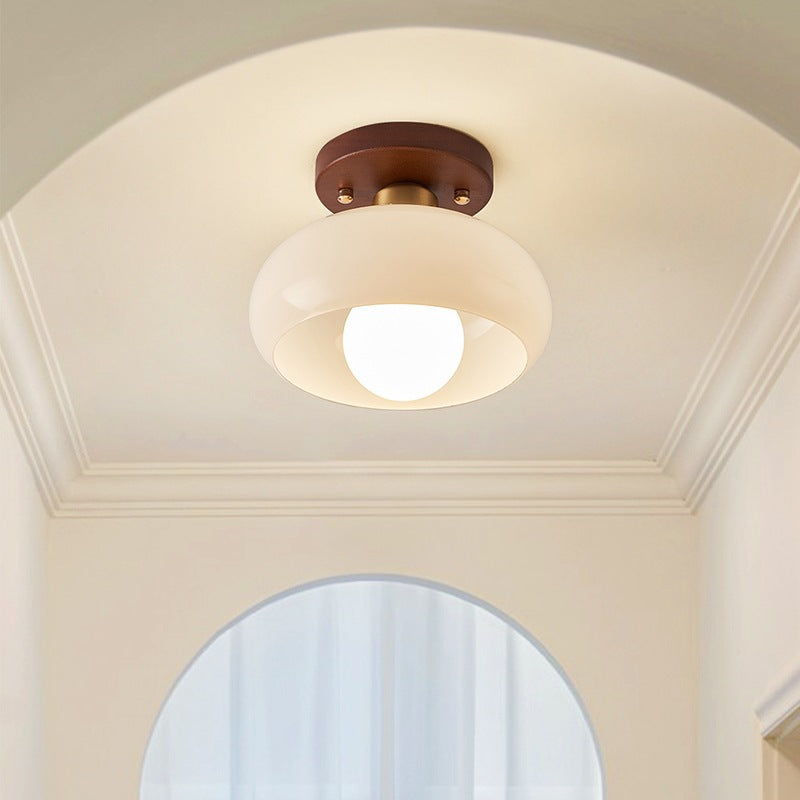Plafonnier Contemporain Crème pour Éclairage Doux et Élégant