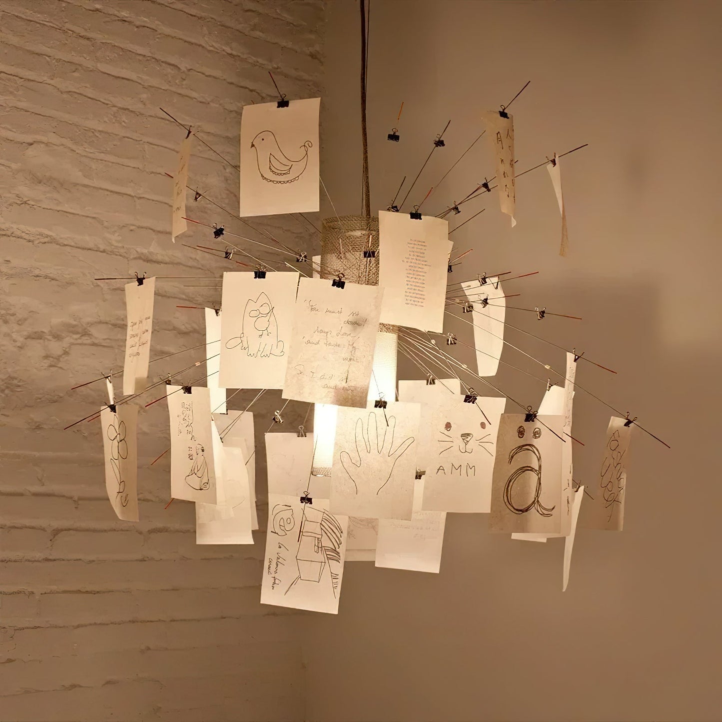 Lustra Chandelier en Papier Personnalisable Créatif - Neutralighting