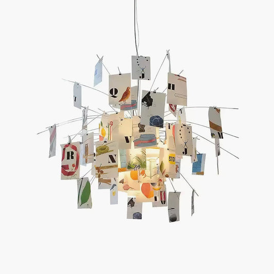 Lustra Chandelier en Papier Personnalisable Créatif - Neutralighting