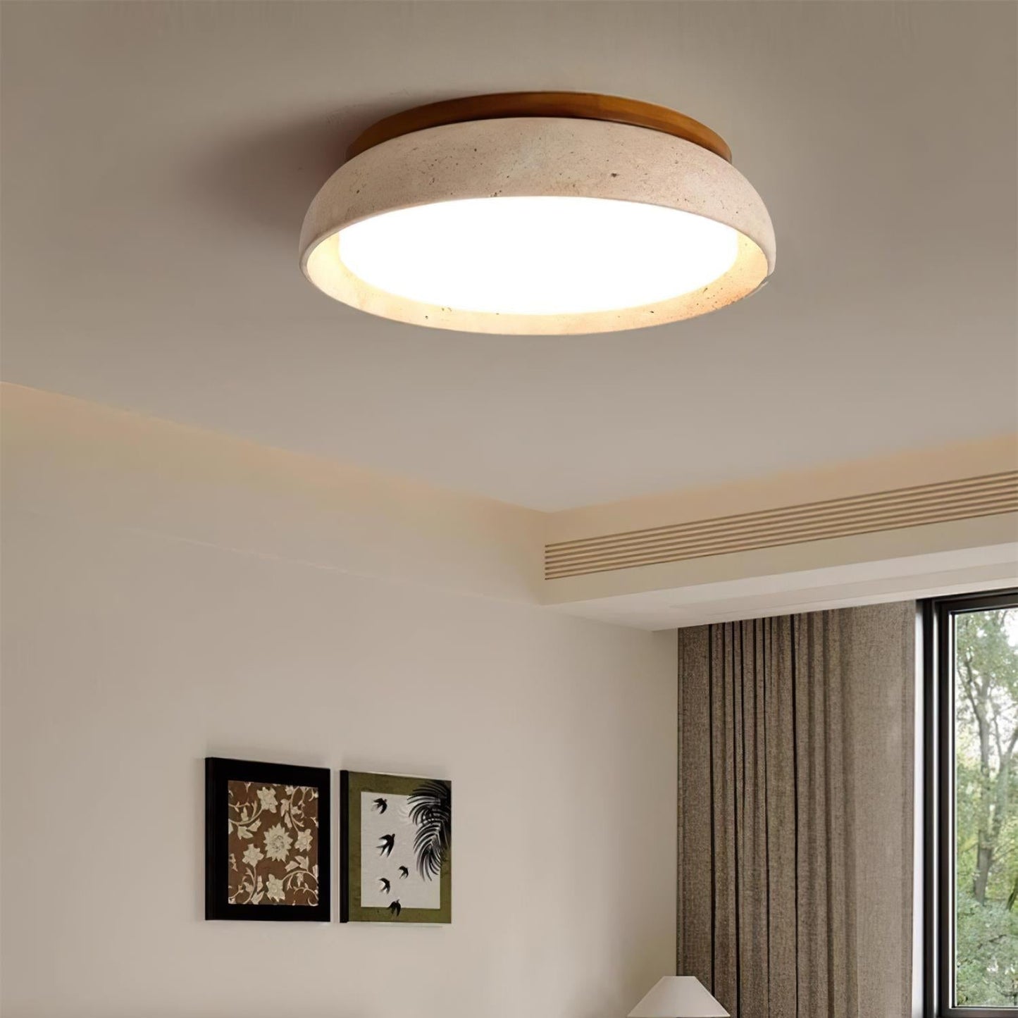 Kloris Plafonnier en pierre travertin - Neutralighting