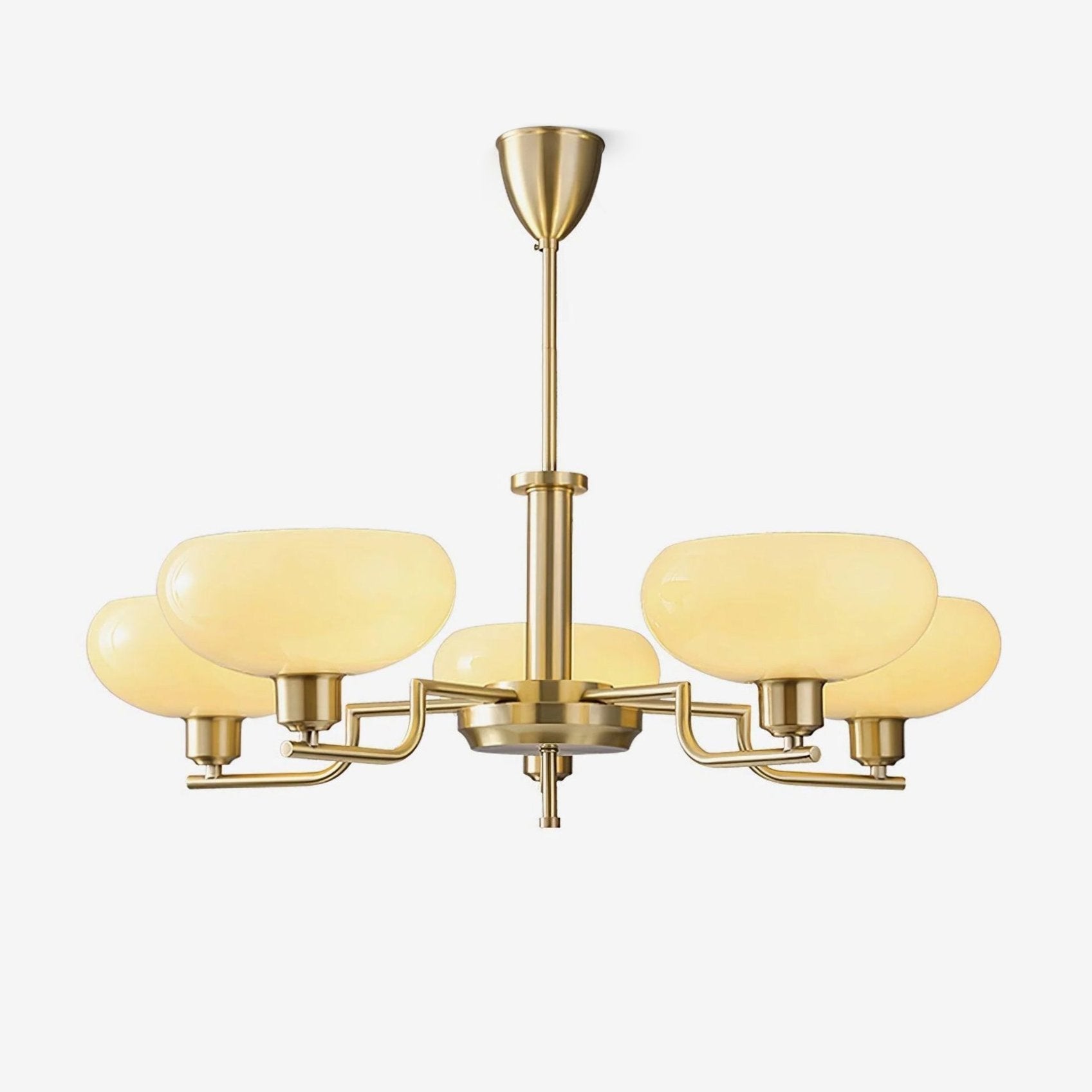 Lustra Suspension en Verre Globe Cadre en Laiton - Neutralighting