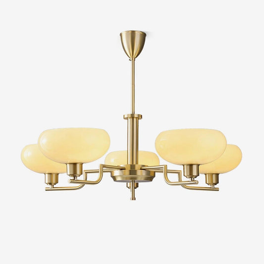 Lustra Suspension en Verre Globe Cadre en Laiton - Neutralighting