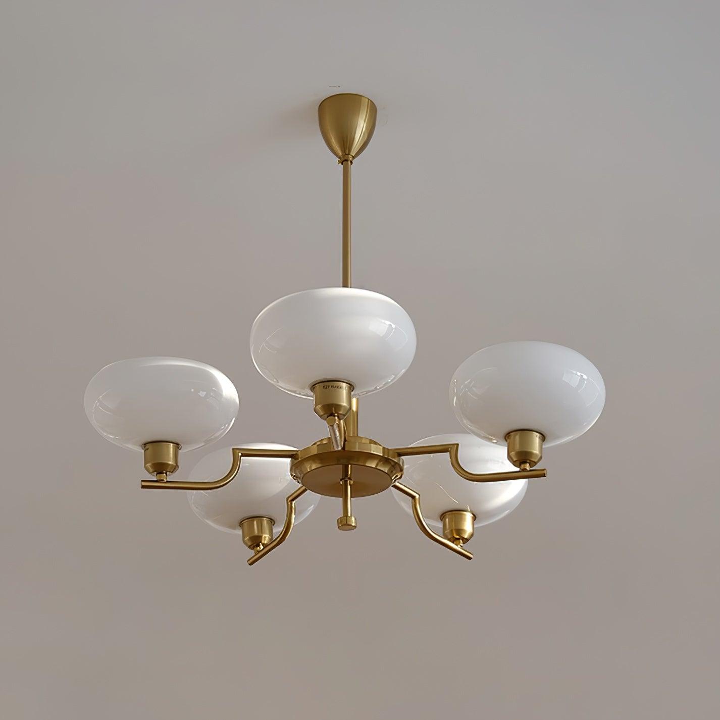 Lustra Suspension en Verre Globe Cadre en Laiton - Neutralighting