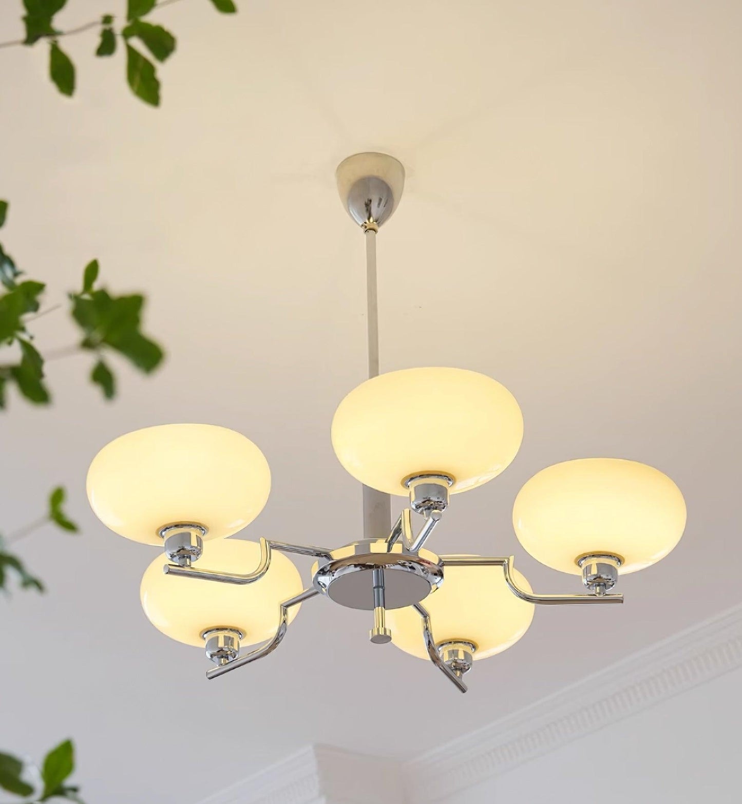 Lustra Suspension en Verre Globe Cadre en Laiton - Neutralighting