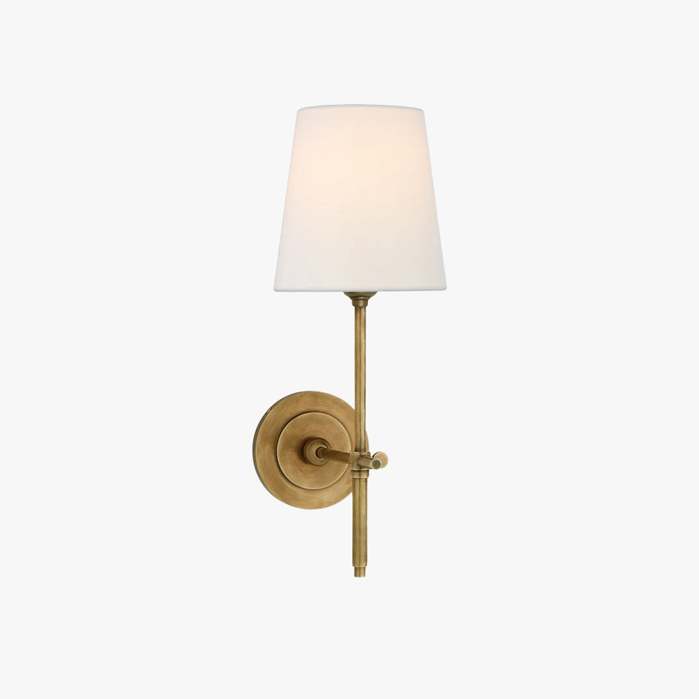 Theodore Applique Murale en Laiton et Tissu - Neutralighting