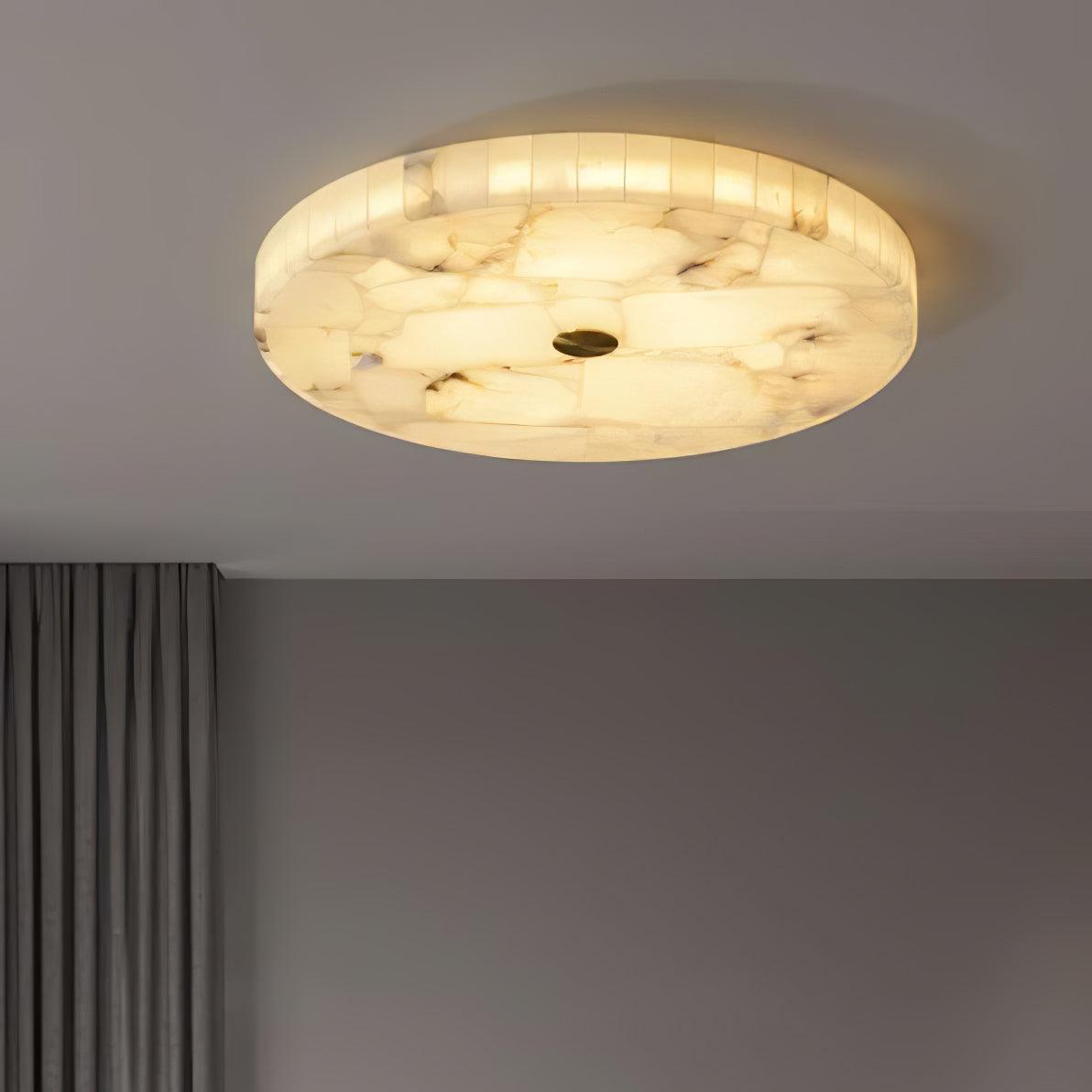 Delya Plafonnier Albâtre LED Rond - Neutralighting