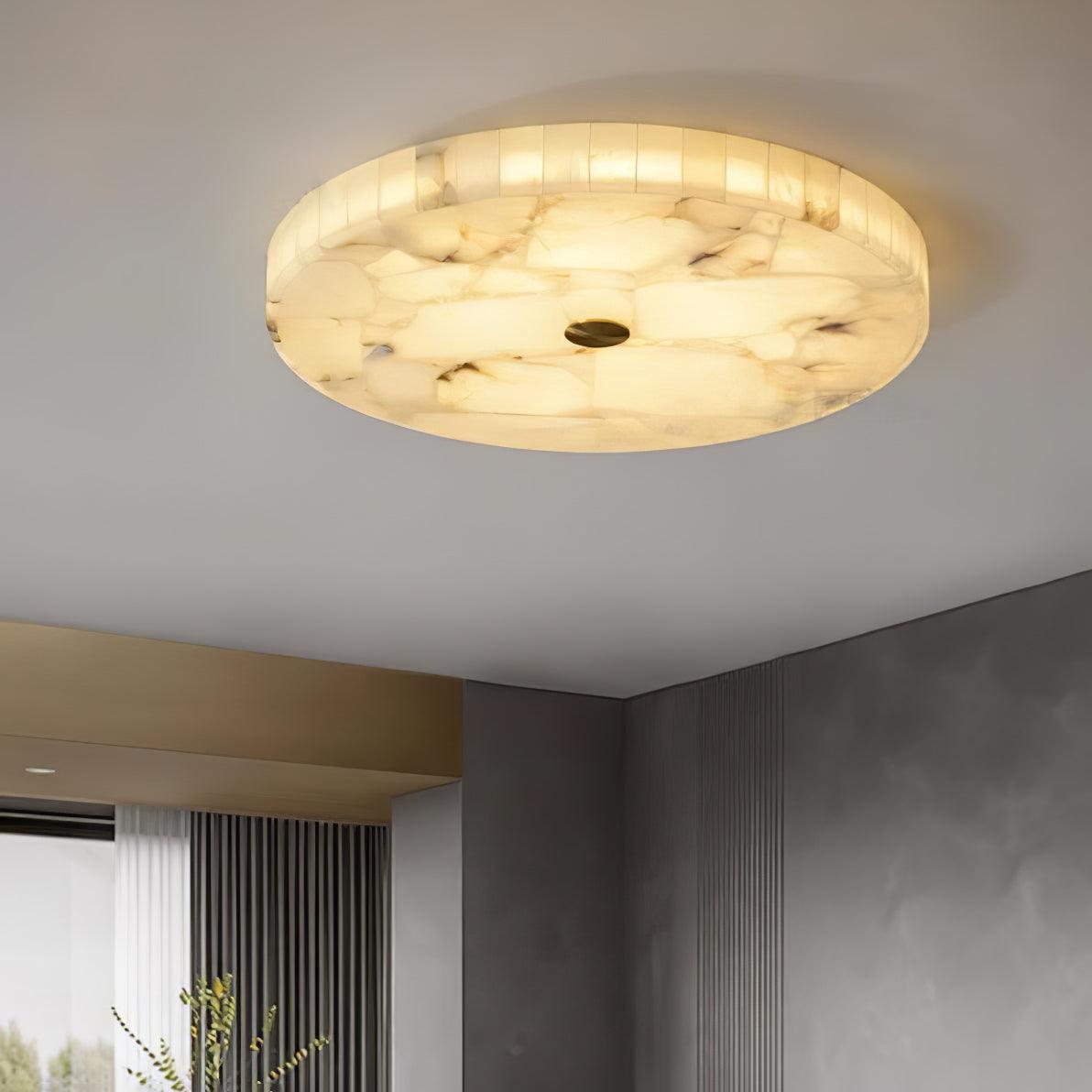 Delya Plafonnier Albâtre LED Rond - Neutralighting