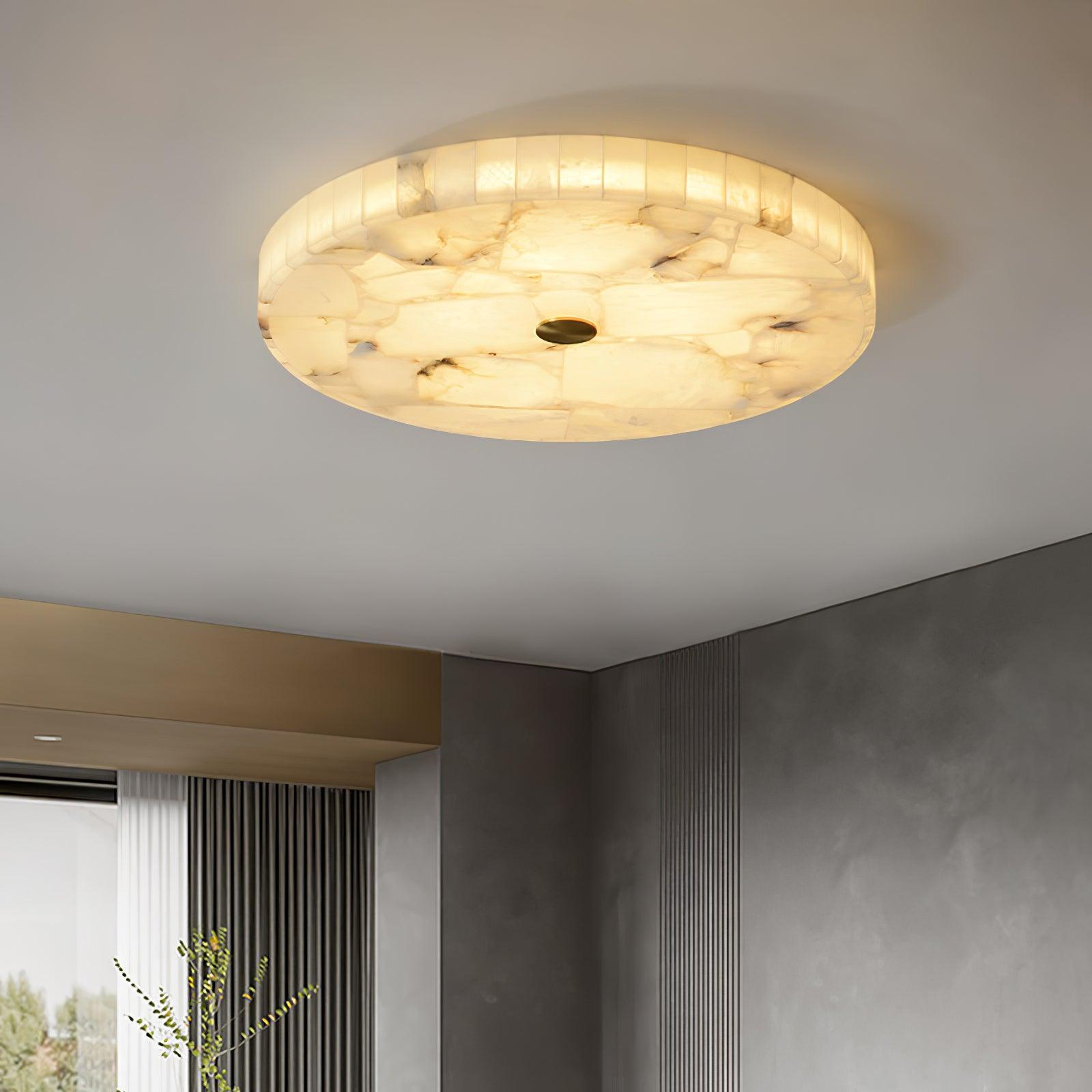 Delya Plafonnier Albâtre LED Rond - Neutralighting
