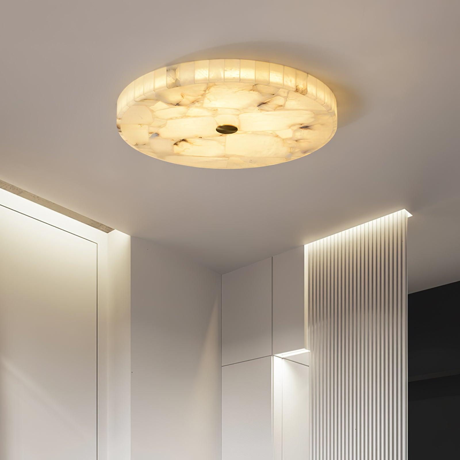 Delya Plafonnier Albâtre LED Rond - Neutralighting