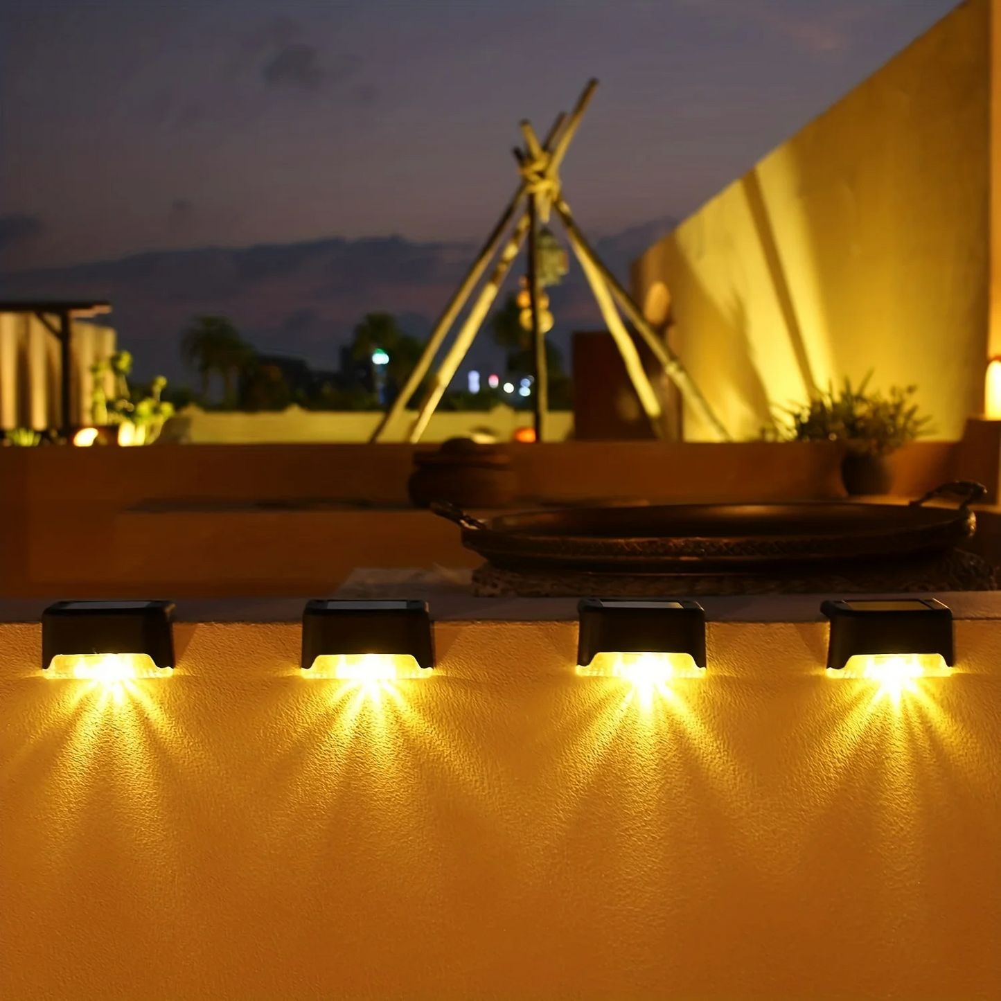 Appliques Solaires Led Sans Fil Pour Jardin Éclairage Ambiance