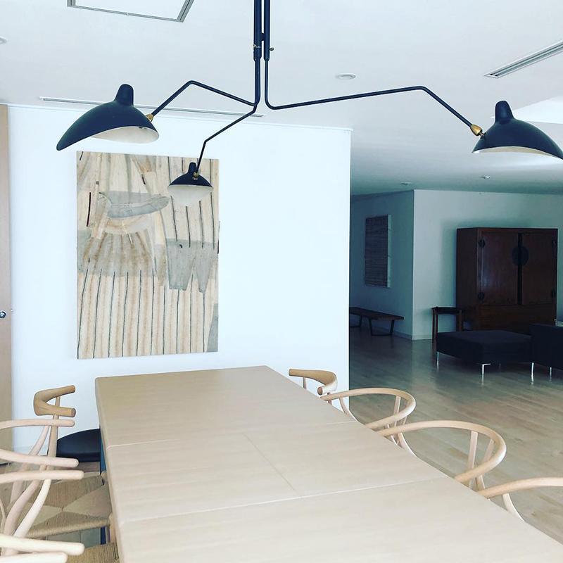 Plafonnier à Bras Articulés en Métal Pour Éclairage Design