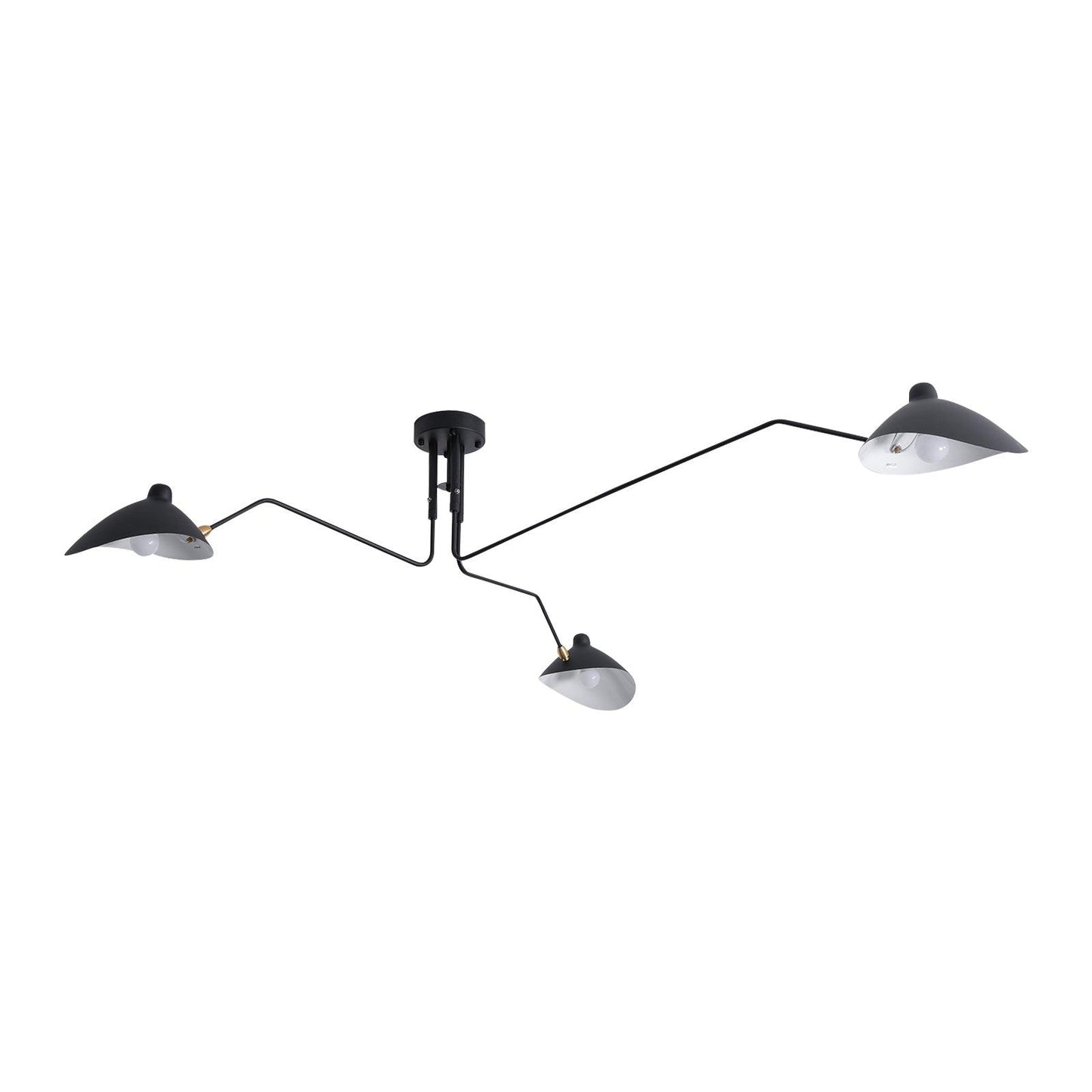 Plafonnier à Bras Articulés en Métal Pour Éclairage Design