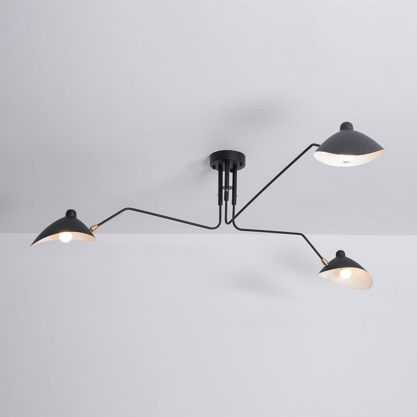 Plafonnier à Bras Articulés en Métal Pour Éclairage Design