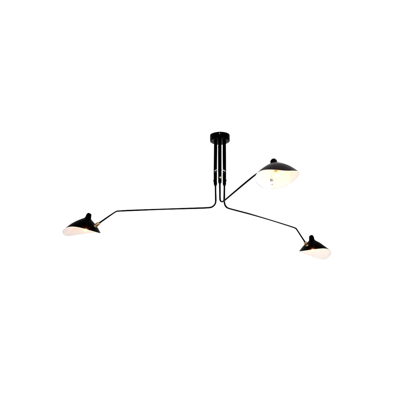 Plafonnier à Bras Articulés en Métal Pour Éclairage Design