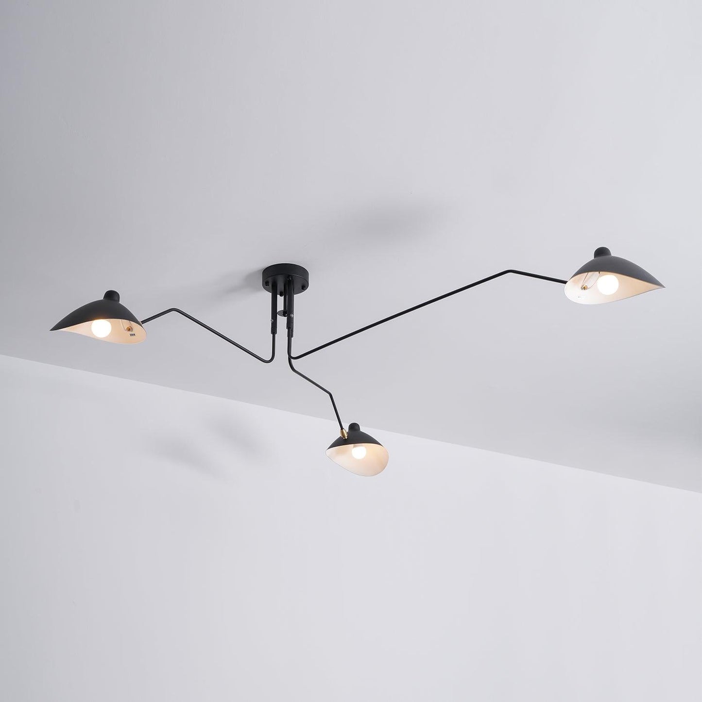 Plafonnier à Bras Articulés en Métal Pour Éclairage Design