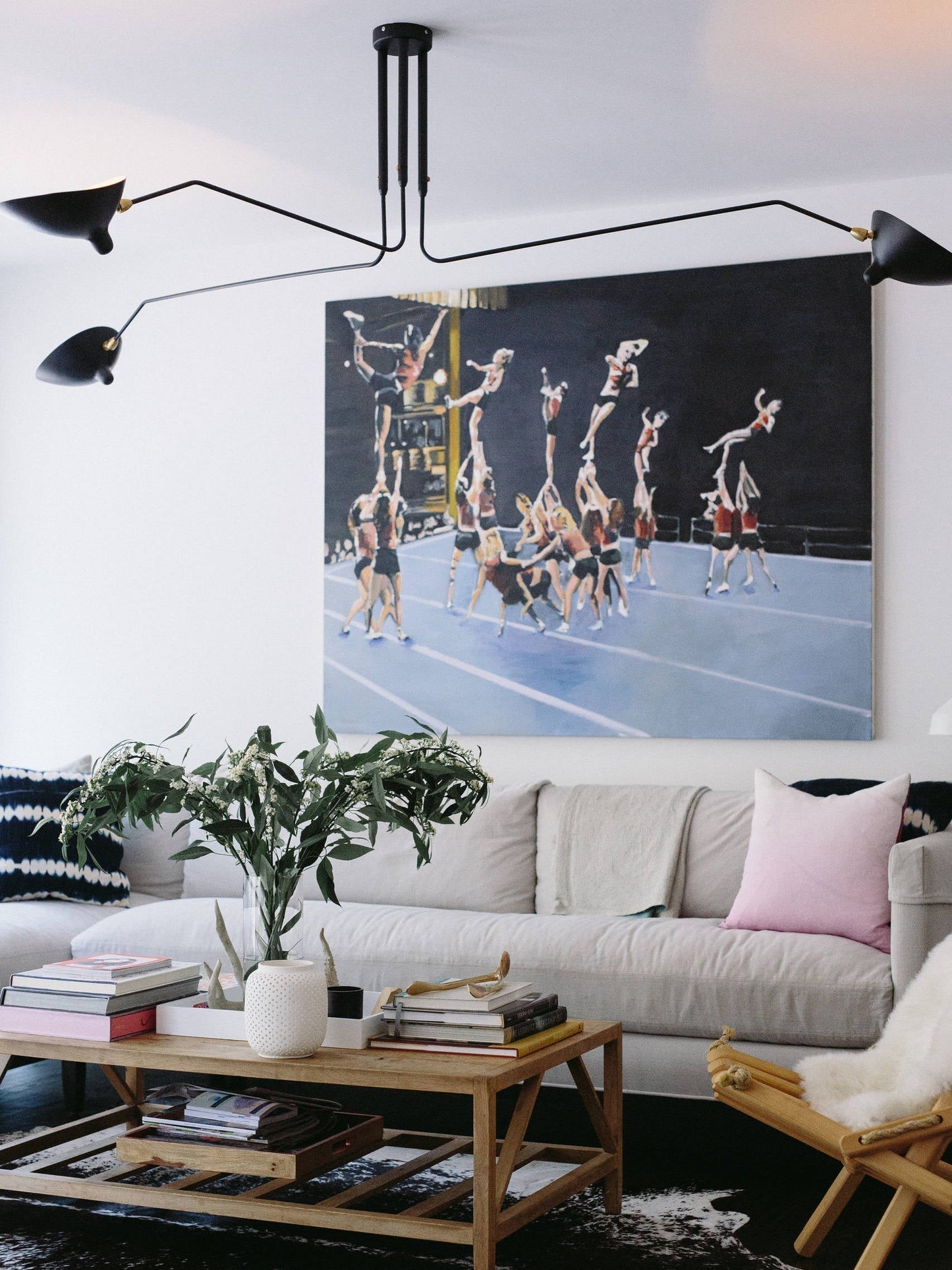 Plafonnier à Bras Articulés en Métal Pour Éclairage Design