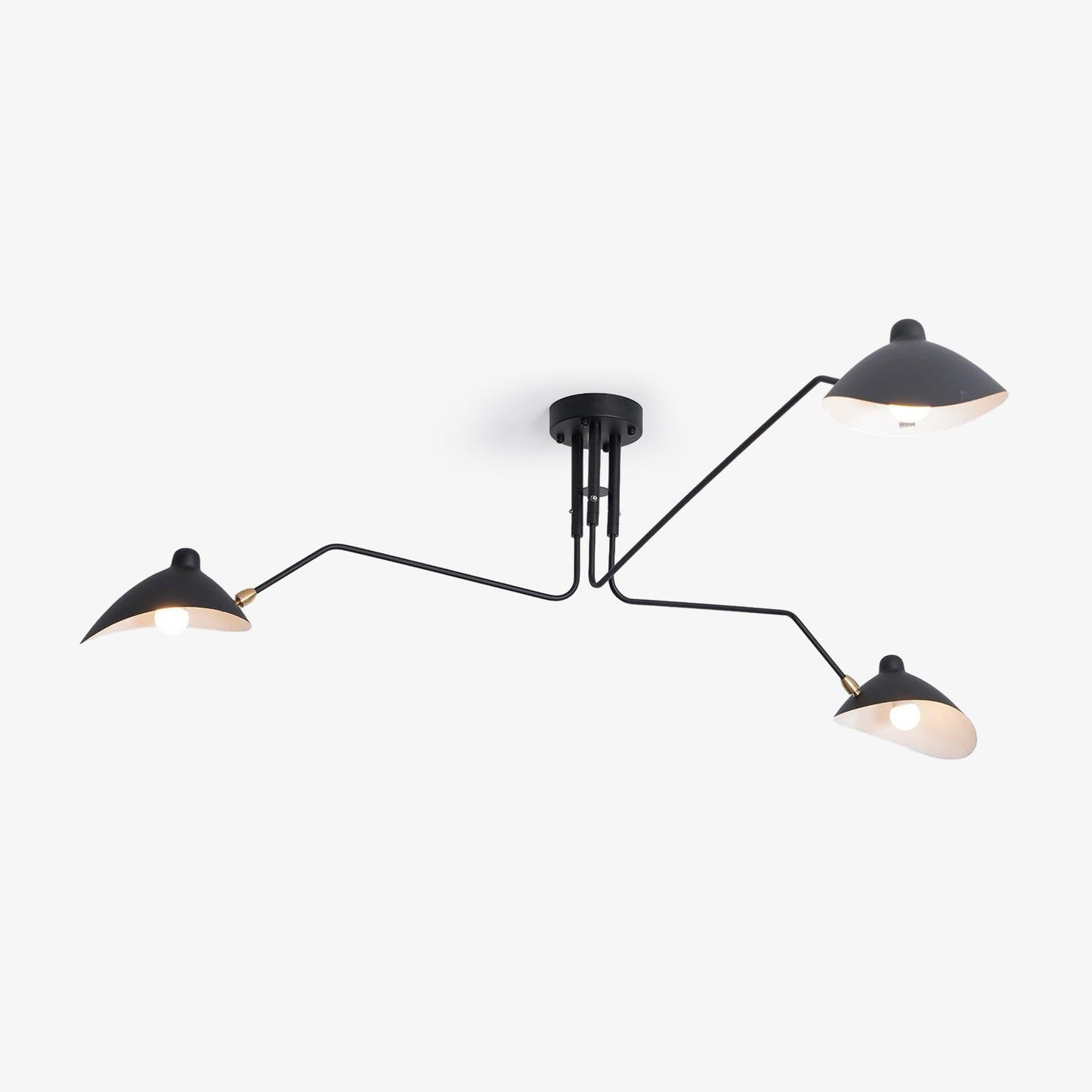 Plafonnier à Bras Articulés en Métal Pour Éclairage Design