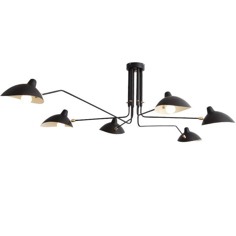 Plafonnier à Bras Articulés en Métal Pour Éclairage Design
