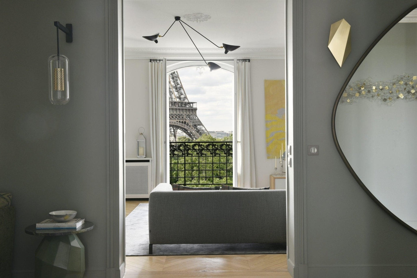 Solara Plafonnier Trois Bras Noir Sculptural - Neutralighting