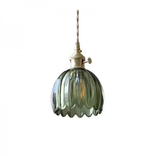 Suspension Japonaise En Verre Fleur Pour Une Ambiance Chaleureuse