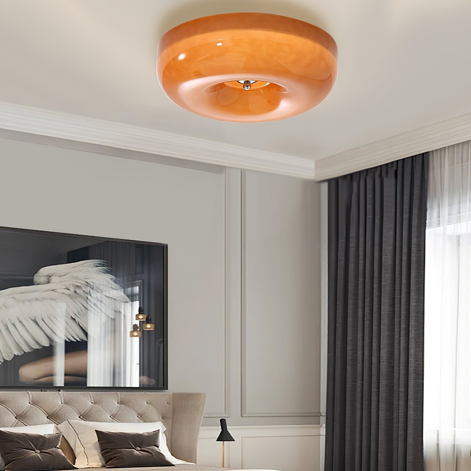 Afralia Plafonnier Moderne en Verre Tourbillonnant - Neutralighting