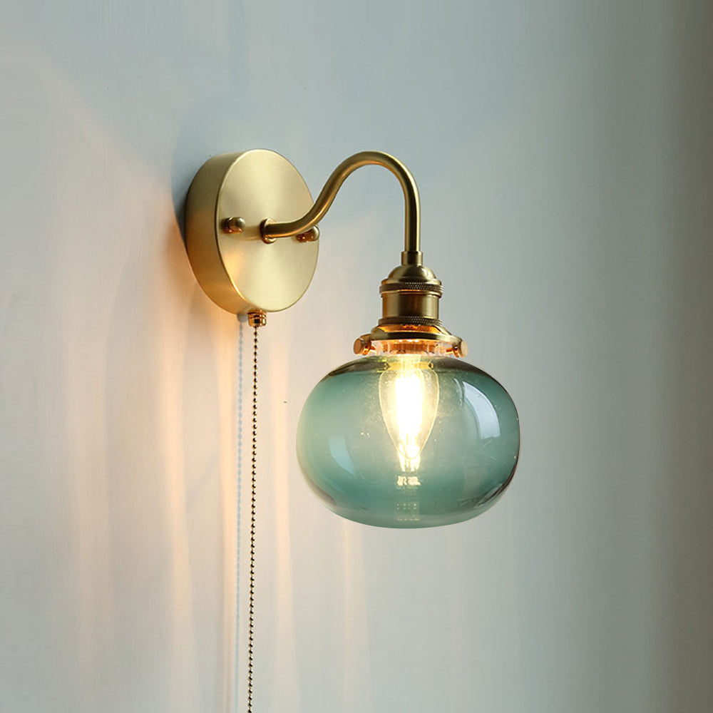June Applique Murale Vintage en Verre - Neutralighting
