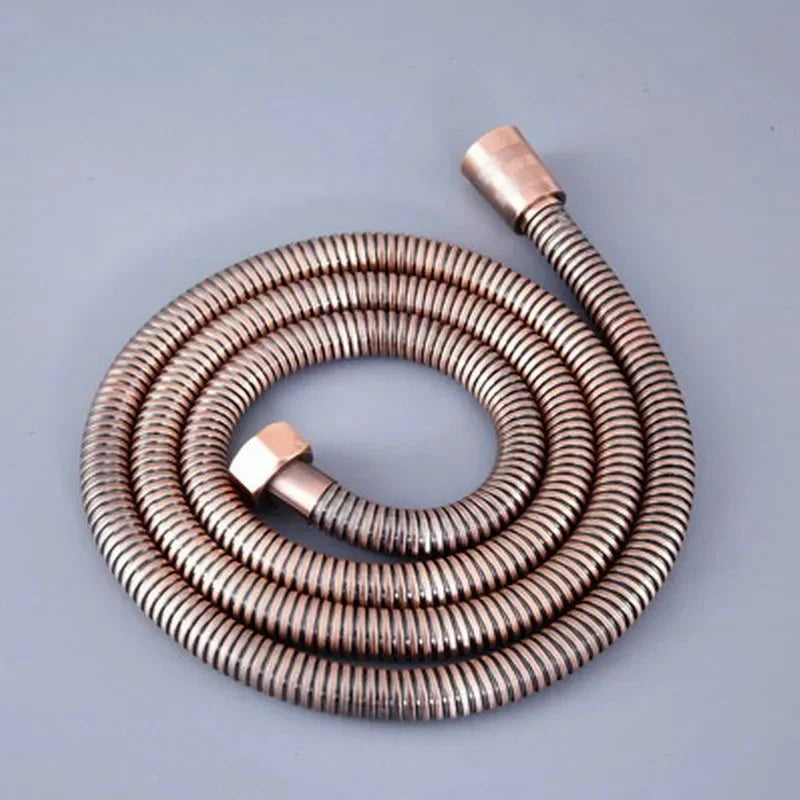 Douchette à main haute pression en cuivre rouge antique avec support mural pour salle de bains