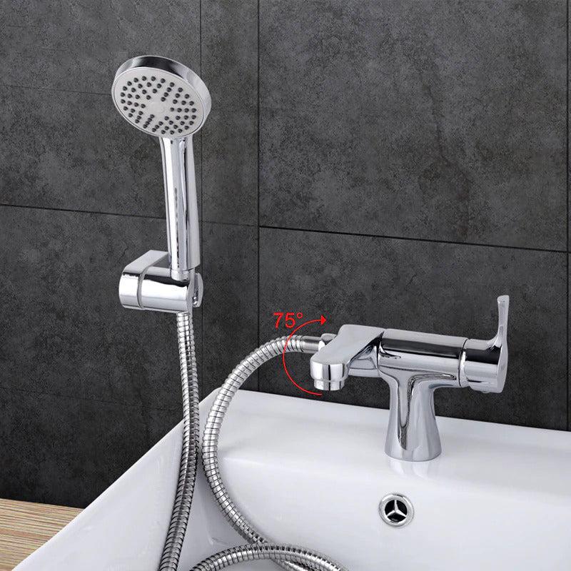 Robinet de baignoire haut de gamme en laiton avec douchette, mitigeur eau chaude et froide