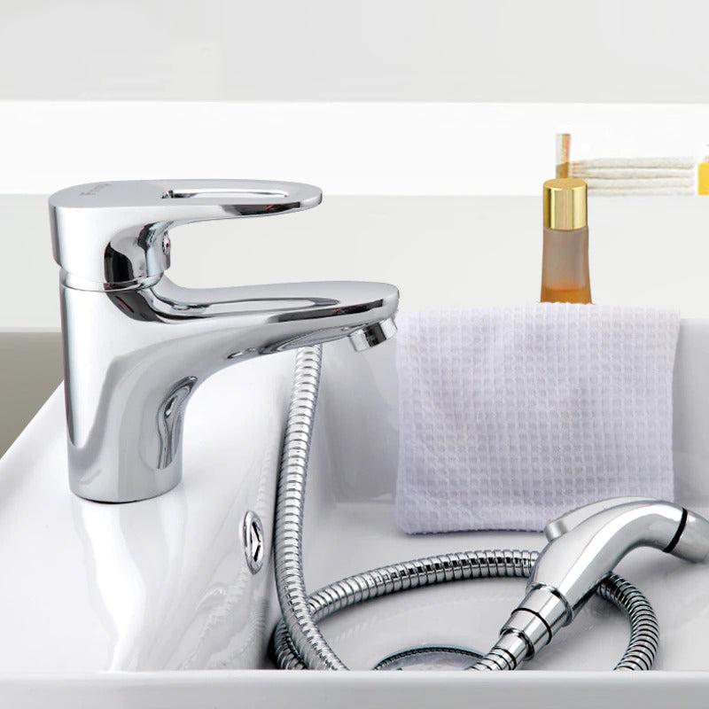 Robinet de baignoire haut de gamme en laiton avec douchette, mitigeur eau chaude et froide