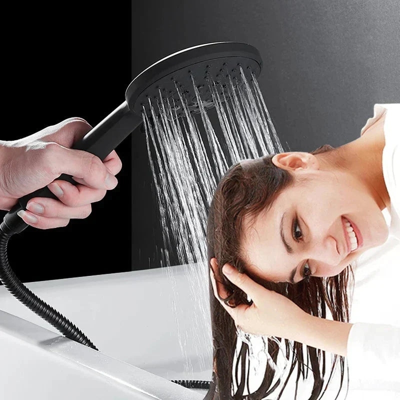Robinet de lavabo de salle de bains Index Bath à monocommande avec pommeau de douche
