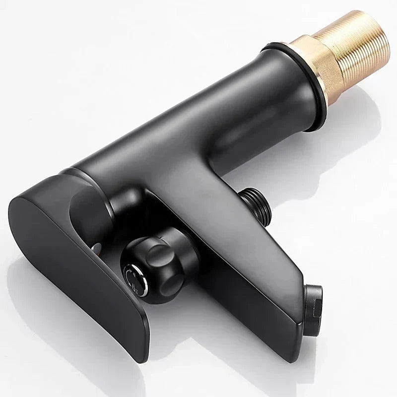 Robinet de lavabo de salle de bains Index Bath à monocommande avec pommeau de douche
